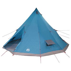 vidaXL Tipi telt med tak med lagring Bl&aring; 560 x 560 x 300 cm taft