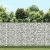 vidaXL Gabion h&oslash;ybed trapesform galvanisert st&aring;l 100x20x100 cm