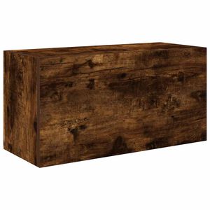 vidaXL Veggskap til baderom r&oslash;kt eik 60x25x30 cm konstruert tre