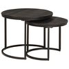 vidaXL Nestende Kaffebord 2 stk. Svart 50 x 50 x 40 cm