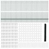 vidaXL Gjerde med stolpe gr&oslash;nn 1,4 x 100 m St&aring;l og PVC