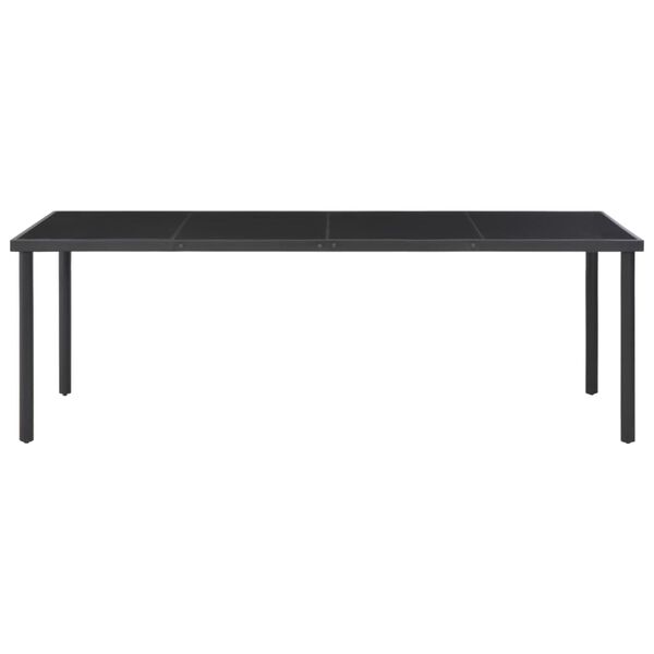 vidaXL Utend&oslash;rs spisestue 11 deler st&aring;l