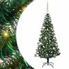 vidaXL Kunstig Forh&aring;ndsopplyst Juletre gr&oslash;nn 150 cm PVC og metall