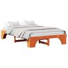 vidaXL Sengestamme Vokset Brun 120 x 190 cm Massiv furu