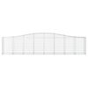 vidaXL Gabionkurver buede 3 stk 400x50x80/100 cm galvanisert jern