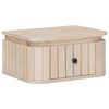 vidaXL H&aring;ndlaget sengeskap Hvit 40 x 30 x 20 cm Massiv mango tre