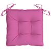vidaXL Stolputer 6 stk rosa 40x40x7 cm stoff