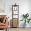 vidaXL Bokskap Artisan Eik 40 x 24 x 161 cm Konstruert tre