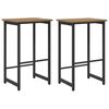 vidaXL Barstol 2 stk. Artisan eik 40 x 32 x 64 cm Konstruert tre