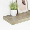 vidaXL Flytende vegghylle eik 50x23x3,8 cm MDF