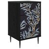 vidaXL Nattbordskap DOKKUM Svart eik 36 x 33 x 61 cm Konstruert tre