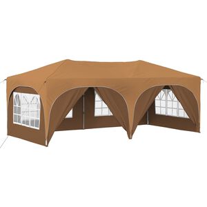 vidaXL Pop-up Festtelt 575 x 288 x 245 cm Beige Oxford Stoff