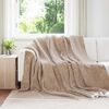 vidaXL Kastteppe Kamel 240 x 270 cm Fleece