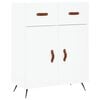 vidaXL Highboard hvit 69,5x34x180 cm konstruert tre