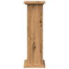 vidaXL Pidestall med oppbevaring artisan eik 31x30x90cm konstruert tre