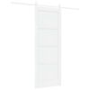vidaXL Skyved&oslash;r ORKDAL 78 x 202 cm Konstruert tre Hvit