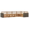 vidaXL Utend&oslash;rs sofa-sett 5 pcs Naturlig 331 x 172,5 x 73 cm