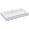vidaXL Vask 80x46x11 cm mineralst&oslash;pt/marmorst&oslash;pt hvit