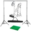 vidaXL Fotostudiosett med lyssett og bakgrunn