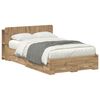 vidaXL Sengeramme med oppbevaring Artisan eik 120 x 190 cm
