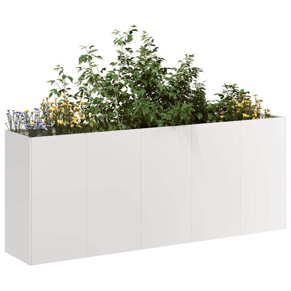 vidaXL Plantekasse 200x40x80 cm rustfritt st&aring;l
