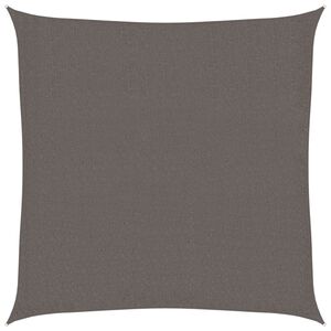 vidaXL Solskjerm Seil HDPE Firkantet 3,6x3,6 m Antrasitt