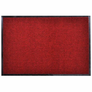 vidaXL D&oslash;rmatte r&oslash;d 90 x 120 cm PVC