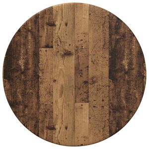 vidaXL Bordplate &Oslash; 30 x 1,5 cm Rund Konstruert tre Gammelt tre