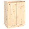 vidaXL Skoskap 60x35x80 cm heltre furu