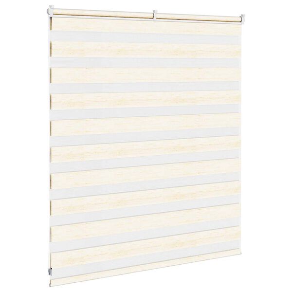 vidaXL Sebragardin marmor beige stoff bredde 125,9 cm polyester