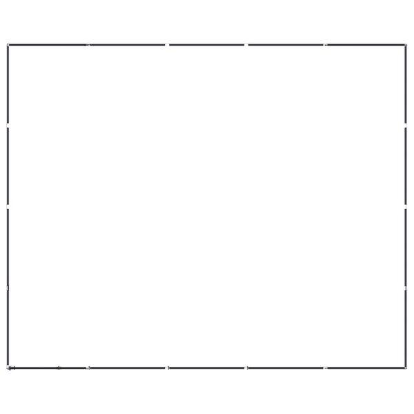 vidaXL Utendørs hundegård stål 18,43 m²