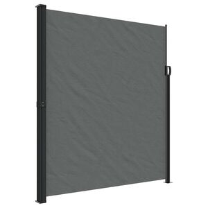 vidaXL Uttrekkbar sidemarkise antrasitt 220x500 cm