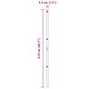 vidaXL Gjerdepunkter 13 pcs Grå Ø32mm 210 cm Galvanisert stål