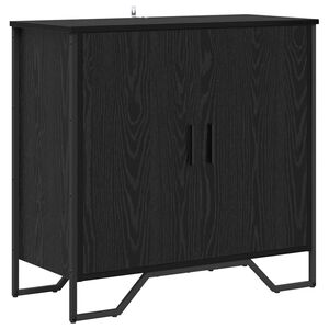 vidaXL Serviesskap Svart Eik 78 x 35 x 74.5 cm