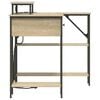 vidaXL Skrivebord Sonoma eik 120 x 79 x 86,5 cm Konstruert tre