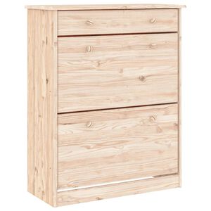 vidaXL Skoskap ALTA 77x35x96 cm heltre furu