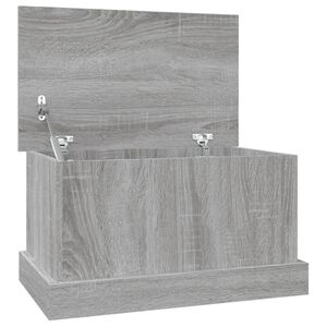 vidaXL Oppbevaringsboks gr&aring; sonoma 50x30x28 cm konstruert tre
