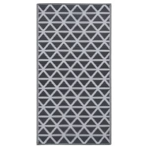 vidaXL Uteteppe ARAKIL svart 120x180 cm PP