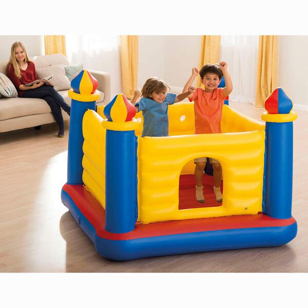 Intex Kids Oppbl&aring;sbart hoppeslott Jump-O-Lene slott PVC