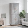 vidaXL Highboard gr&aring; sonoma 69,5x34x180 cm konstruert tre