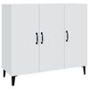vidaXL Skjenk hvit 90x34x80 cm konstruert tre
