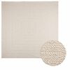vidaXL Teppe ZIZUR kremhvit 240x240cm jute-utseende innend&oslash;rs&utend&oslash;rs