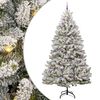 vidaXL Kunstig juletre 270 cm 300 LED-lys Varmhvit PVC og st&aring;l