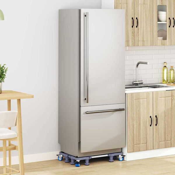 vidaXL Vaskemaskinsokkel Grå 67 x 67 x 12 cm Rustfritt Stål