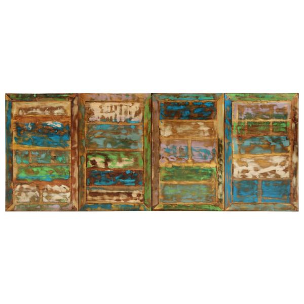 vidaXL Spisebord 220x90x77 cm gjenvunnet heltre