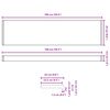 vidaXL Vinduskarmer Hvit 100 x 25 x 4,5 cm PVC