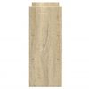 vidaXL Justerbar skrivebordshylle sonoma eik 40x17x41cm konstruert tre