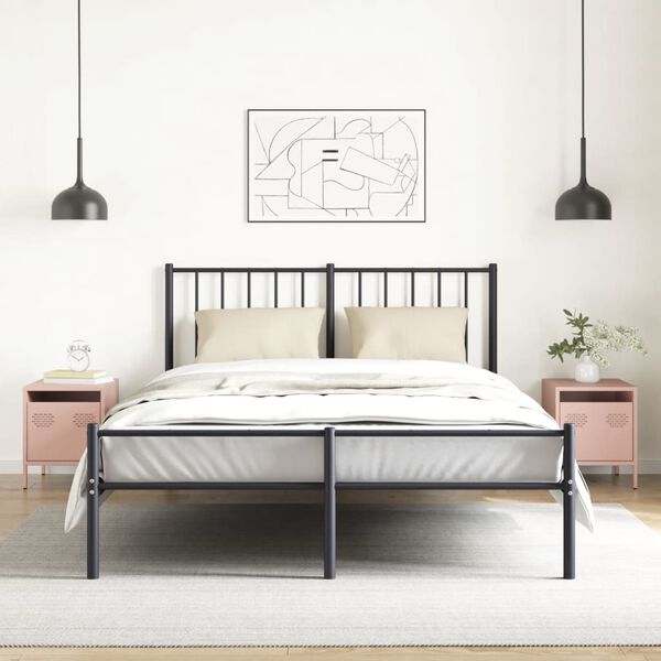 vidaXL Nattbord 2 stk rosa 35x39x43,5 cm st&aring;l