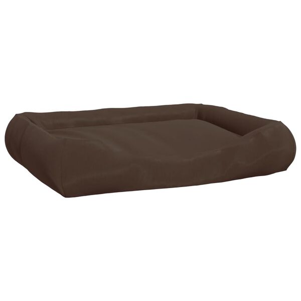 vidaXL Hundesofa med puter brun 89x75x19 cm oxford-stoff