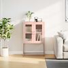 vidaXL Highboard Rosa 68x39x107 cm Stål